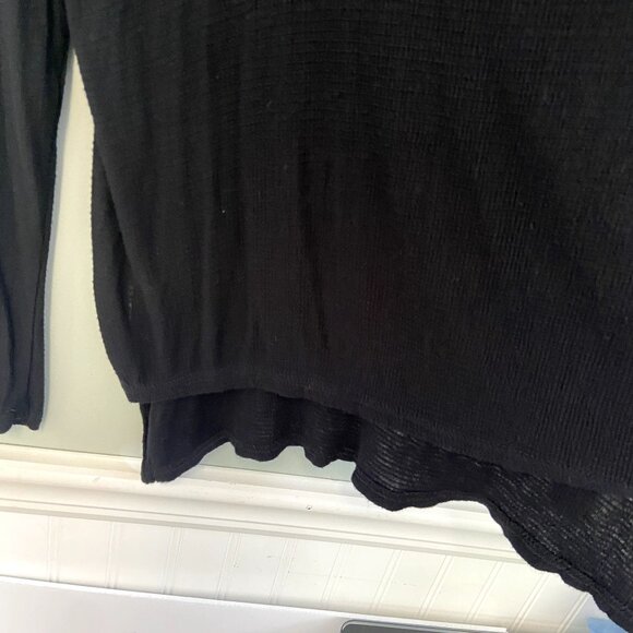 Anthropologie Pilcro & the Letterpress black waffle knit top size small - Picture 7 of 8